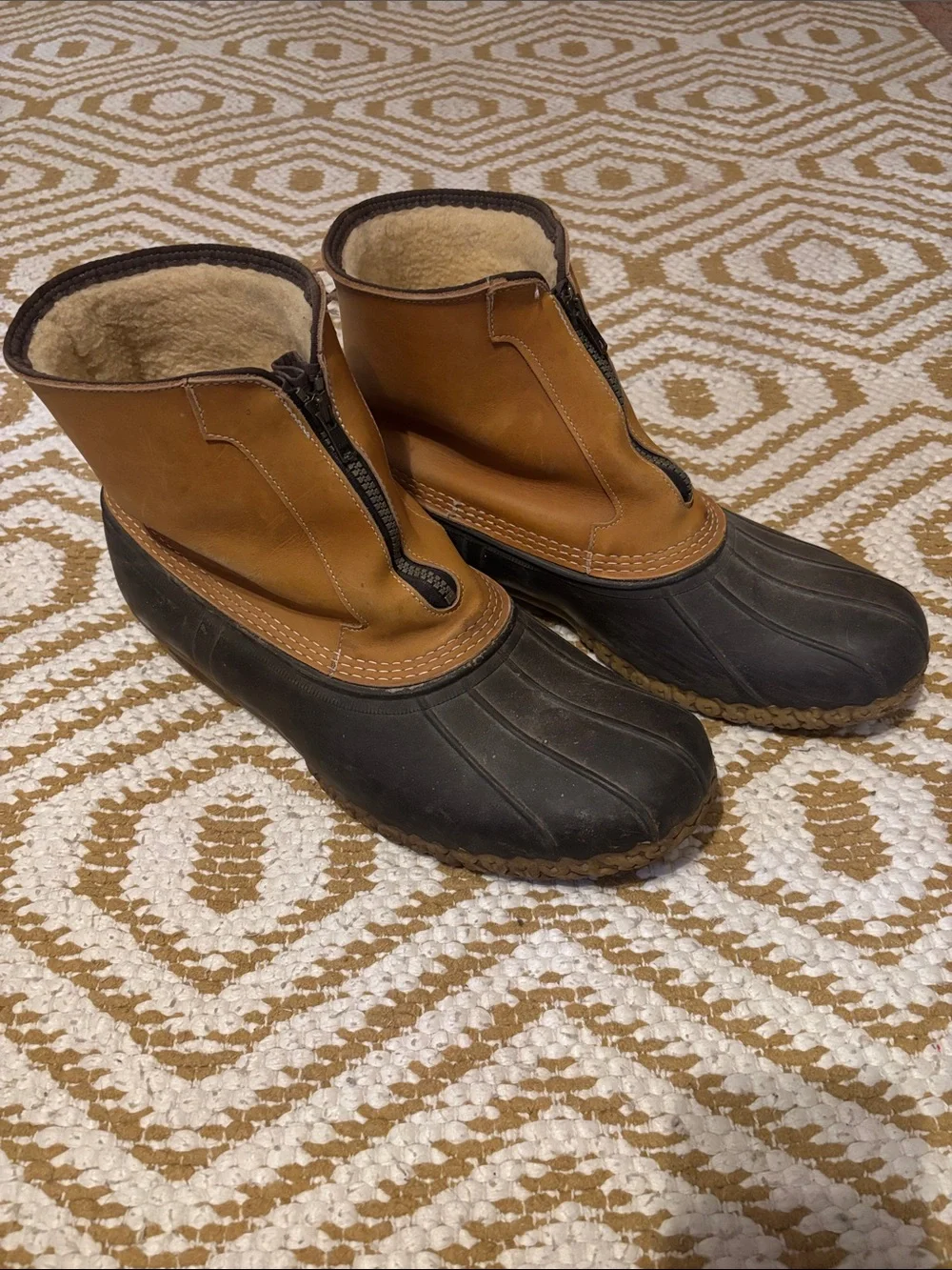Vintage L.L. Bean zip-up bean boots